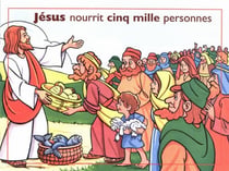 Coloriage t.2 - jésus nourrit cinq mille personnes