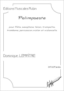 Palimpseste partition pour ensemble (conducteur) : partition pour ensemble