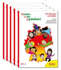 Komm, wir spielen - A1.2 - lot de 5 cahiers d'entraînement - activités écrites