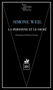 La personne et le sacré