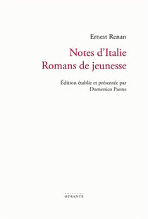 Notes d'Italie : Romans de jeunesse