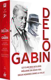 Belmondo-Delon-Gabin : Mélodie en sous-sol + 2 hommes dans la ville + Le Clan des Siciliens