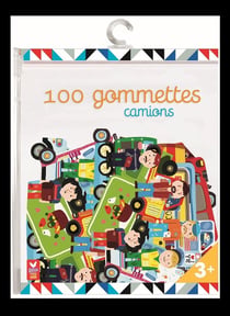 100 gommettes - camions