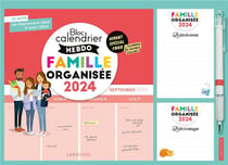Le petit calendrier hebdo de la famille organisée 2023 - 2024