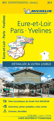 Cartes départementales n.311 : Eure-et-Loir, Paris, Yvelines