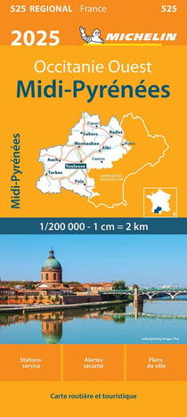 Carte Régionale Midi-Pyrénées 2025