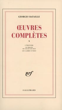 Oeuvres complètes Tome 10