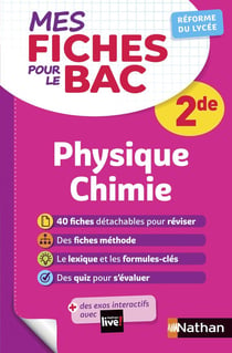 Mes fiches pour le BAC Physique Chimie 2de