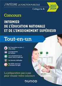 Concours infirmier de l'éducation nationale et de l'enseignement supérieur - catégorie A - tout-en-un