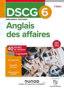 DSCG 6 - Anglais des affaires - Fiches 2023-2024