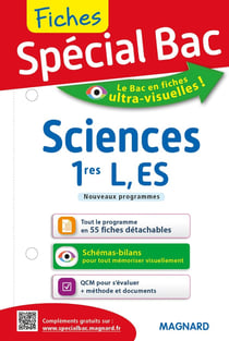 Fiches spécial bac : sciences - 1res L, ES