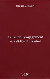 Cause de l'engagement et validité du contrat