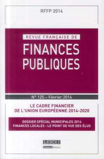 Revue française de finances publiques n.125 : février 2014