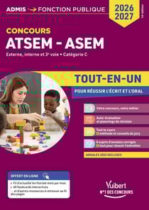Concours ATSEM et ASEM 2026-2027 - Tout-en-un : Externe, interne et 3e voie - Catégorie C