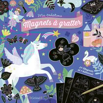 Magnets à gratter - licornes et féerie