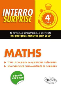 Interro surprise : mathématiques - 4e (édition 2018)