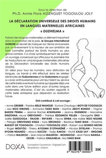 Déclaration universelle des droits humains...