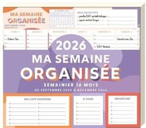 Ma semaine organisée : De septembre à décembre (édition 2025/2026)