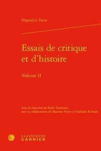 Essais de critique et d'histoire t.2