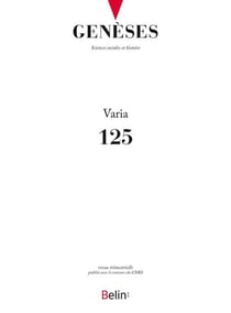 Revue Genèses n.125 : varia (édition 2021)