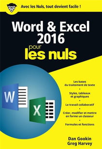Word et Excel pour les nuls (édition 2016)