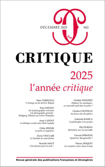 Revue Critique n.943 : L'année Critique
