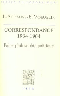 Correspondance 1934-1964 : Foi et philosophie politique