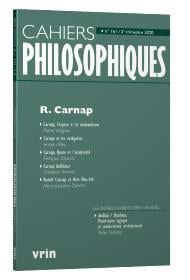 Cahiers philosophiques n.161 : 2/2020 - R. Carnap