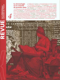 Revue de la Bibliothèque Nationale de France n.4 : la chronologie