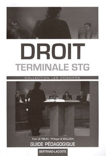 Droit - terminale stg - guide pédagogique