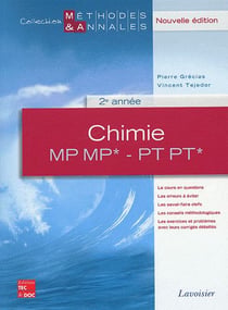 Chimie -MP, MP*, PT, PT*, 2ème année