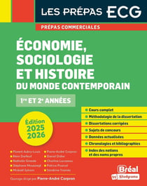 Économie, sociologie, histoire du monde contemporain (édition 2025/2026)
