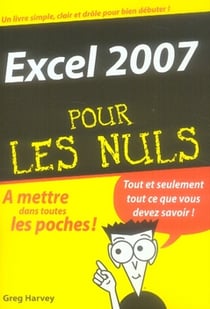 Excel 2007 poche pour les nuls