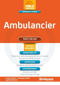 Ambulancier - tout-en-un (concours 2016/2017)