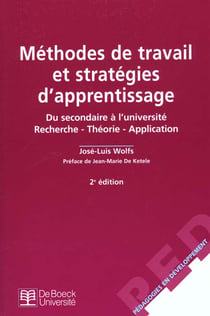 Methodes de travail & strategies d'apprentissage du secondaire a l'universite