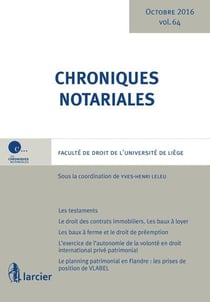 CHRONIQUES NOTARIALES T64