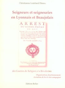 SEIGNEURS SEIGNEURIES EN LYONNAIS ET...
