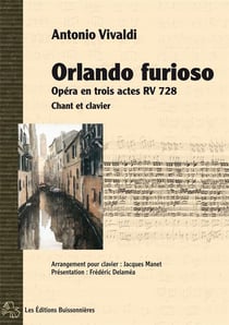 Orlando furioso, opera en trois actes, partitions pour chant et clavier