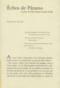 Échos de Paramo - lecture de Juan Rulfo