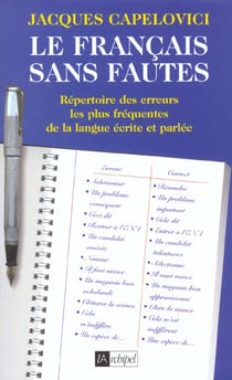 Le francais sans fautes