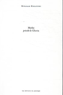 Mythe : précédé de Gloria