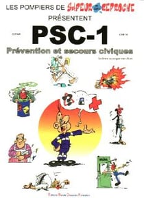 Les pompiers de sapeur et sans reproche présentent psc-1 - prévention et secours civiques
