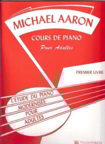 Michael aaron : cours de piano pour adultes vol. 1 - l'etude du piano modernisee pour adutes