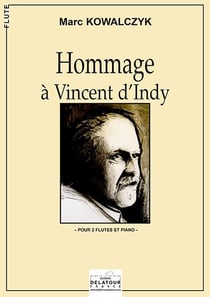 Hommage à  Vincent d'Indy pour 2 flûtes et piano