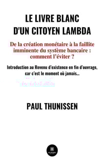 Le livre blanc d'un citoyen lambda : de la création monétaire à la faillite imminente du système bancaire : comment l'éviter ?