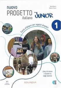 Nuovo progetto italiano junior 1- libro di classe e quaderno degli esercizi.