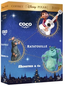 Coffret Disney Pixar 3 DVD : Coco + Ratatouille + Monstres & Cie