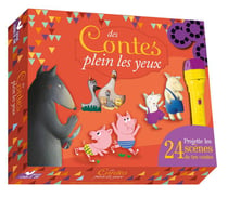 Des contes plein les yeux t.3 - coffret lampe magique et flash code