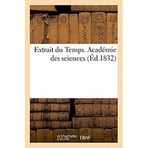Extrait du temps. academie des sciences