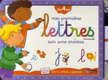 Les livres-ardoises : mes premières lettres minuscules sur une ardoise